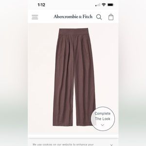 Abercrombie and Fitch Extra Wide Linen blend pants
